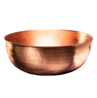 Luxurious Handmade Copper Pedicure Bowl | Perfect for Winter Foot Soaks Home Spa | 100% Solid Copper Gift for Self-Care