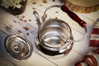 Patina Solid Copper Teapot Stovetop, 1.6 Quarts (1.5 Liter)| 100% Copper Kettle Kitchen Utensil Dark Patina Finish