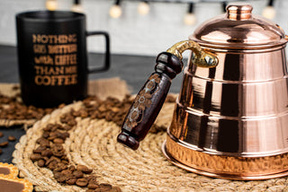 Handmade Copper Coffee & Tea Kettle| Copper Pour Over Coffee Pot V60 Coffee Maker | Handmade Copper Kitchen Utensil