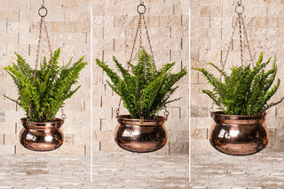 Handmade Copper Planter Bowl for Indoor and Outdoor Outdoor Use