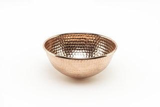 Handcrafted Solid Copper Snack & Food Holder | Decorative Copper Pot
