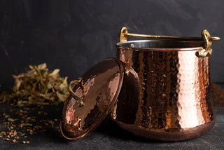 Handmade Pure Copper Canister Set| Coffee Tea Flour Food Safe Storage Box