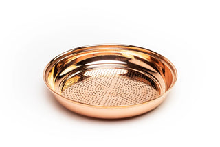 Solid Copper Colander 12" | Handmade Copper Kitchen Utensil