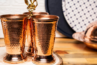 Handmade Copper Cutlery Holder | Handmade Copper Dinner Table Organizer Decor
