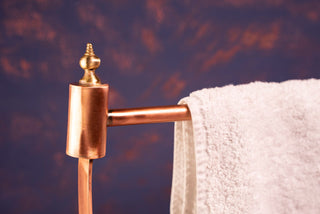 Handmade Copper Towel Holder Bar | Copper Hanging Bar for Bathroom & Kitchen| Farmhouse Vintage Copper Home Decoration