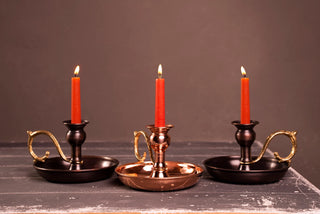 Handmade Copper Candle Sticks | Vintage Copper Housewarming Gifts